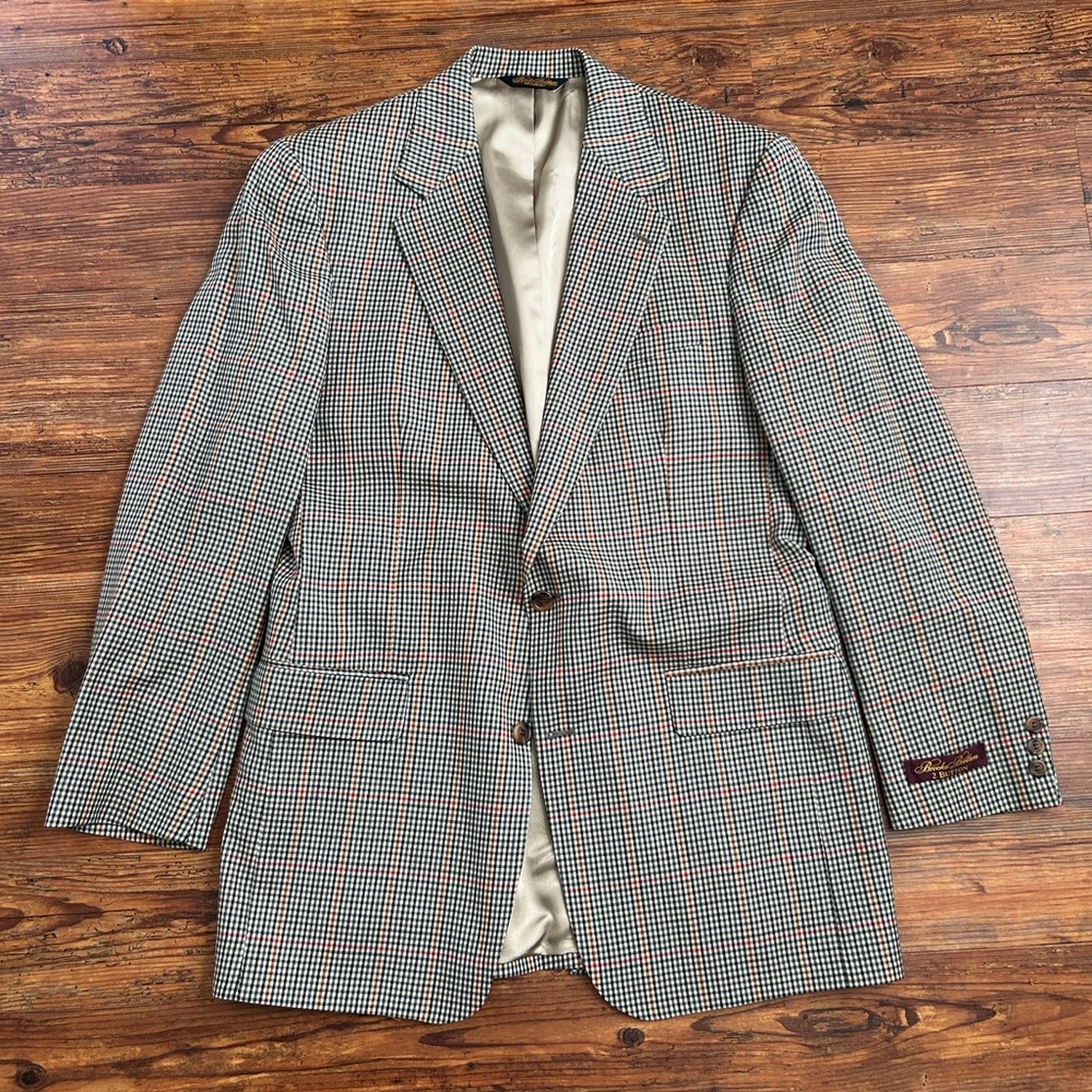 NWT Brooks Brothers 41L plaid Sport Coat